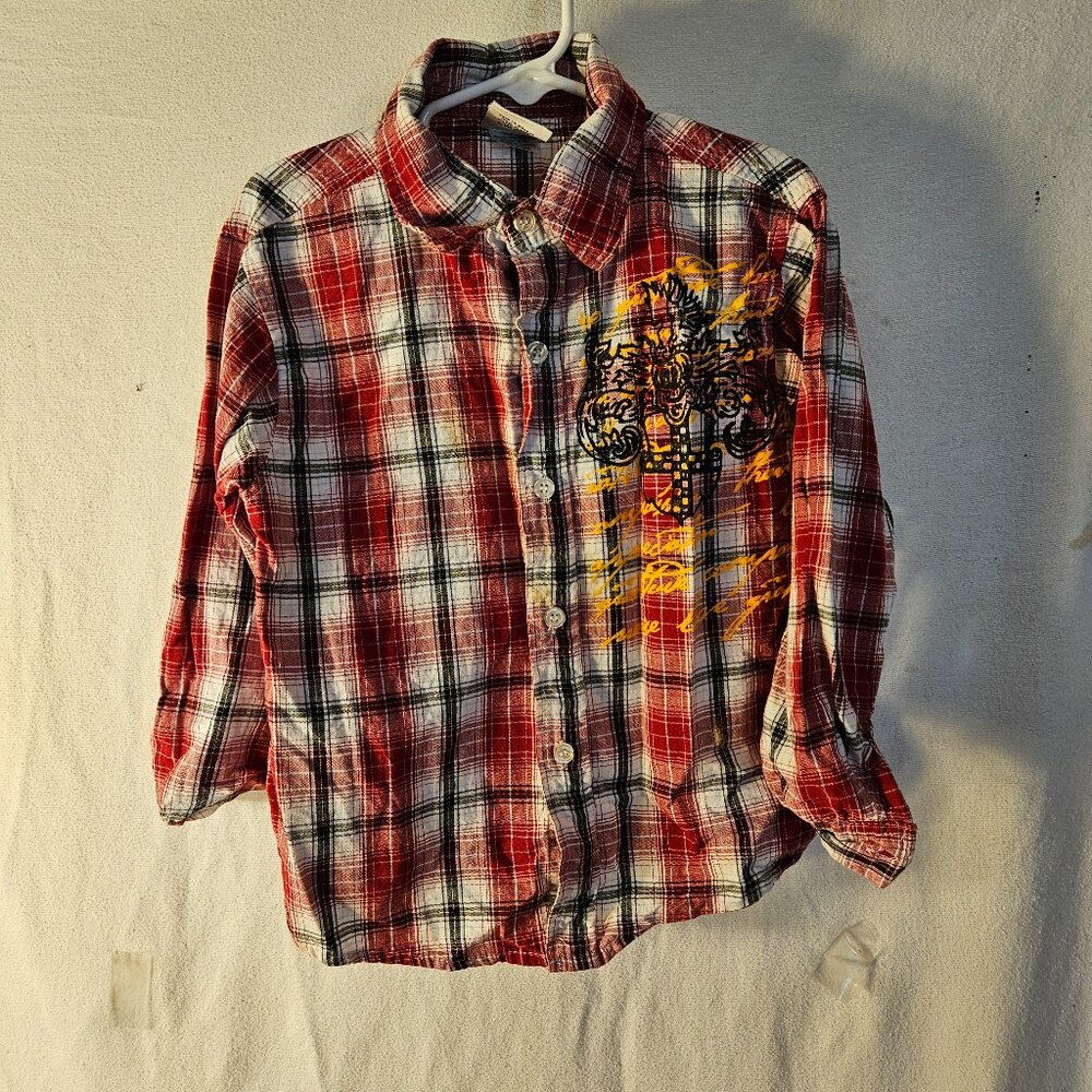 Boys Urban Extreme Button Down Long Sleeve Shirt  -- ITEM #1856